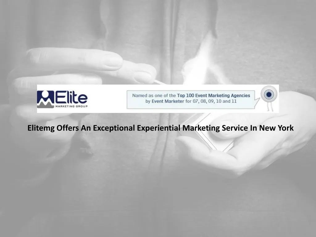 elitemg offers an exceptional experiential marketing service in new york