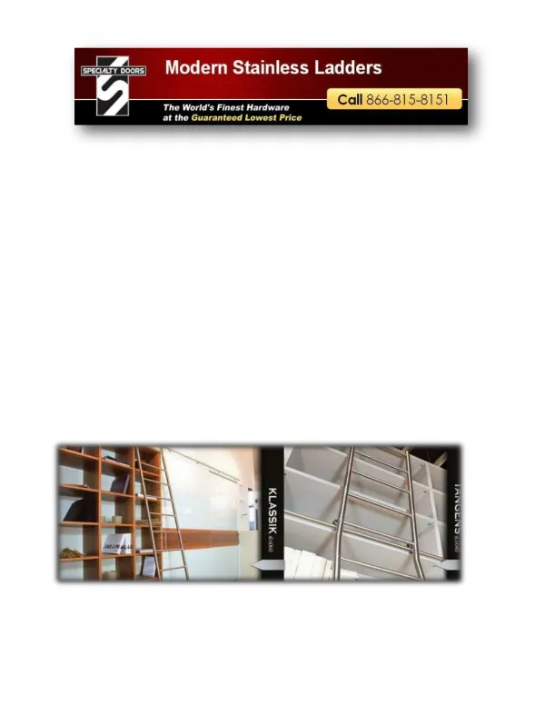 Modern Stainless Ladders