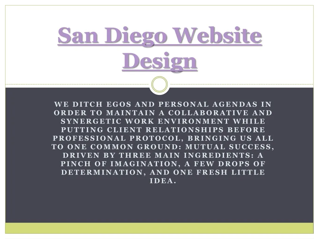 san diego website design