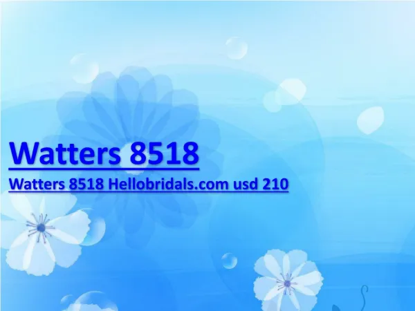 Watters 8518 Hellobridals.com usd 210