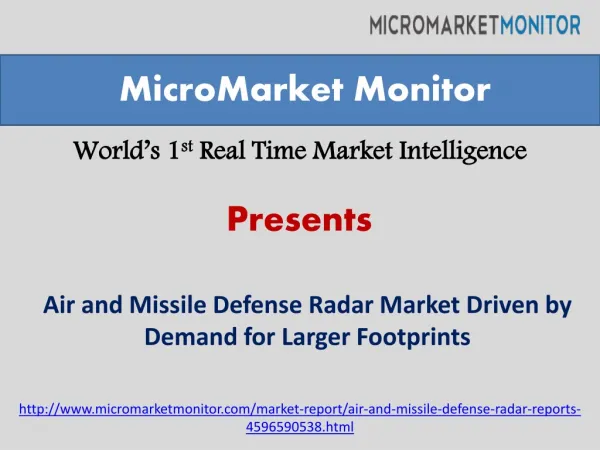 Air and Missile Defense Radar Market by 2020