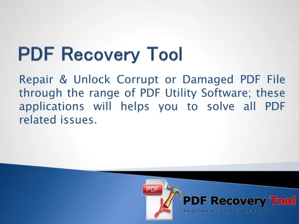 PDF Recovery Tool