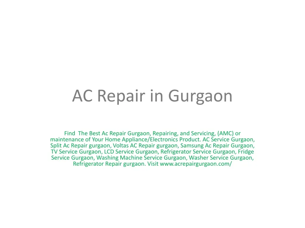 ac repair in gurgaon