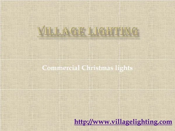 Commercial Christmas lights