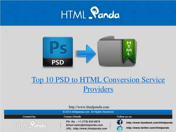 10 Best PSD to HTML Service Providers