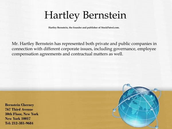 Hartley Bernstein - The Law Attorney