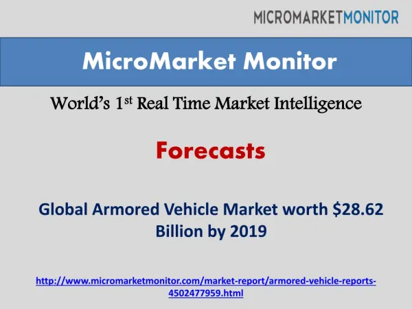 Armored Vehicle Market by 2019