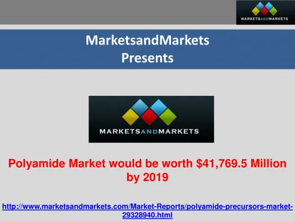 Bio-Polyamide Market would be worth $41,769.5 Million by 201