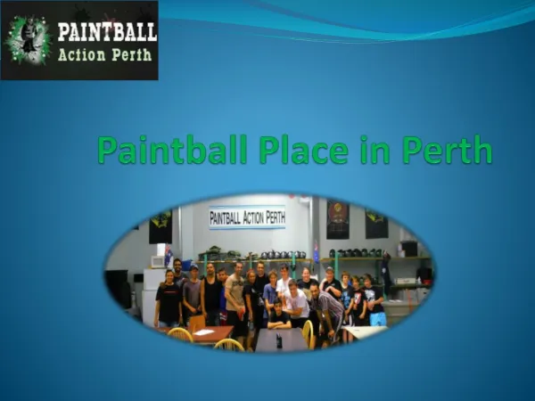 Paintball Place in Perth