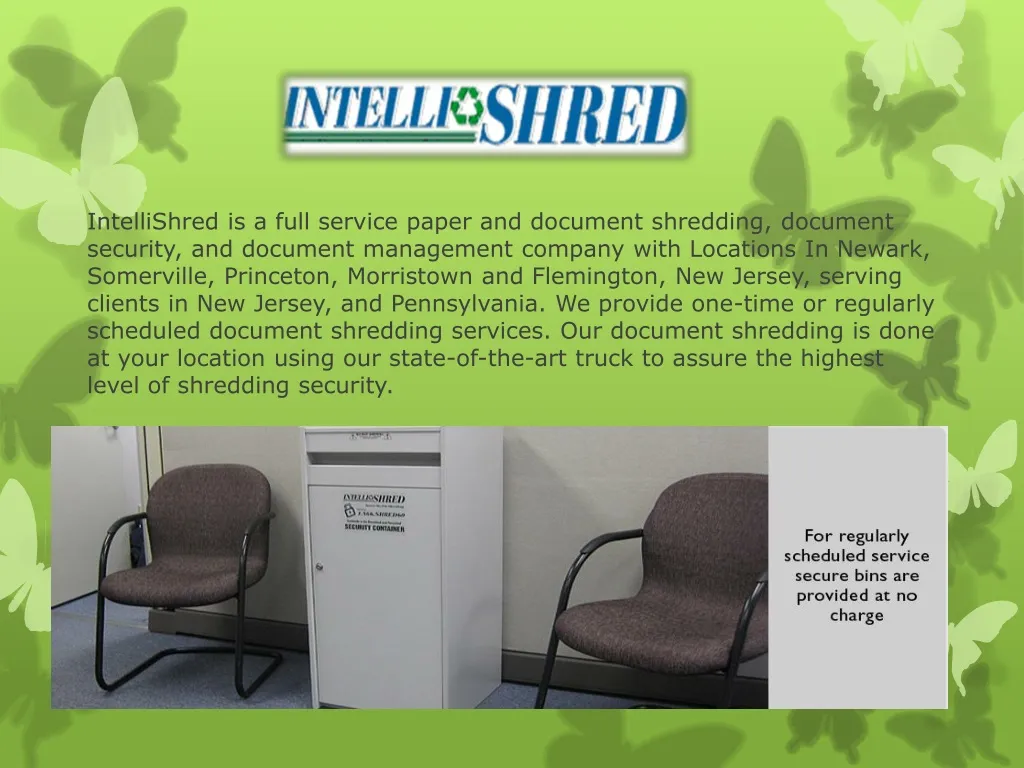 intellishred is a full service paper and document