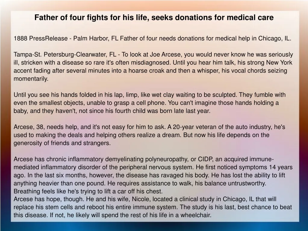 father of four fights for his life seeks