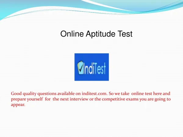 Online Aptitude Test