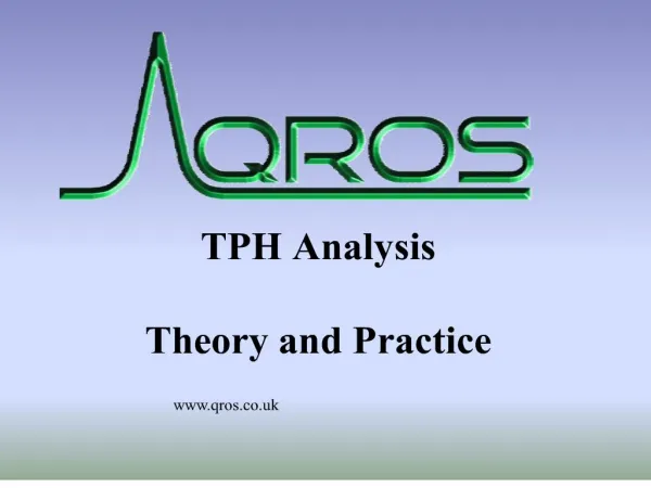 tph analysis theory and practice