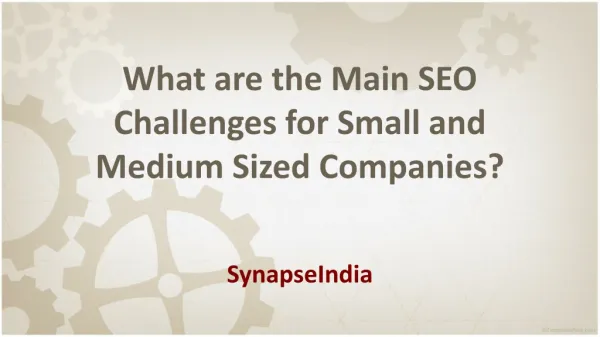 Main SEO Challenges for Small and Medium Companies