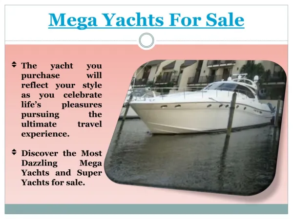 Mega Yacht Sales