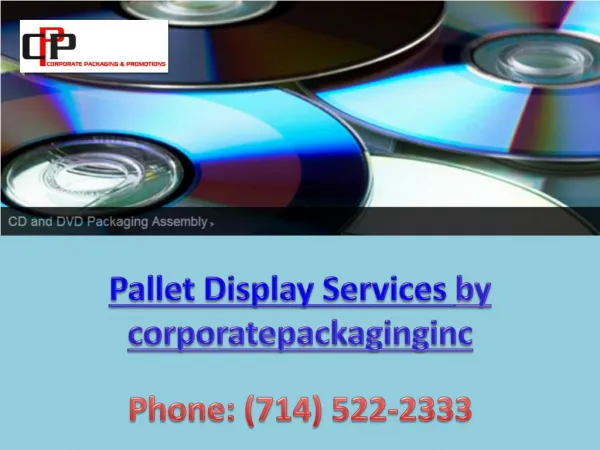 Pallet Display Servicesby corporatepackaginginc