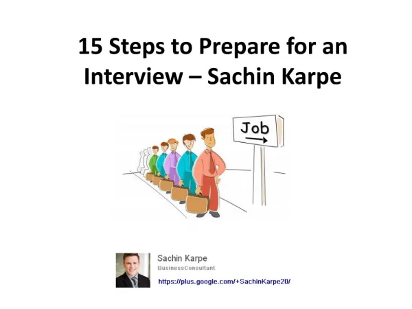 15 Steps to Prepare for an Interview from Sachin Karpe