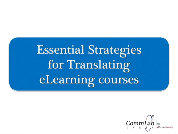 Essential Strategies for Translating eLearning Courses