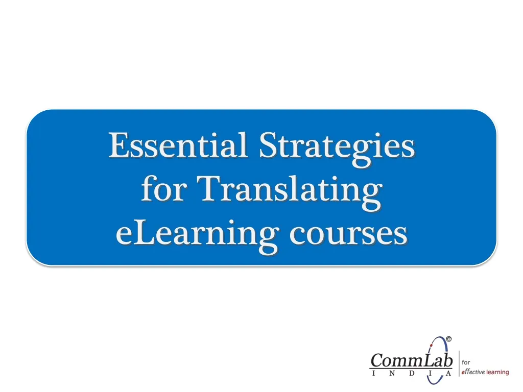 essential strategies for translating elearning courses