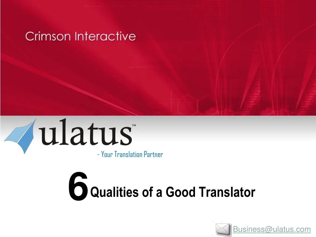 your translation partner