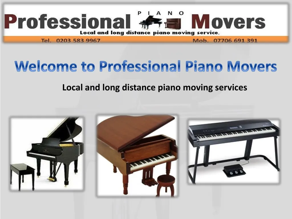 welcome to professional piano movers