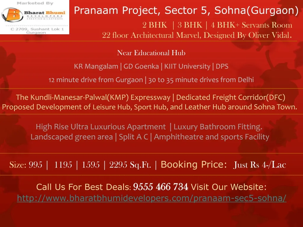 pranaam project sector 5 sohna gurgaon