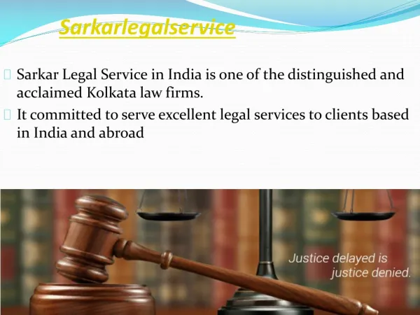 Brief Review On Sarkar Legal Service