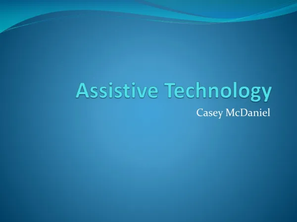 Assistive Technology