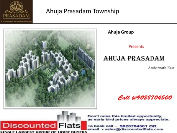 Ahuja Prasadam Ambernath East Mumbai by Ahuja Group