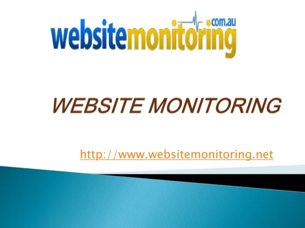 Australian Website Monitoring Service