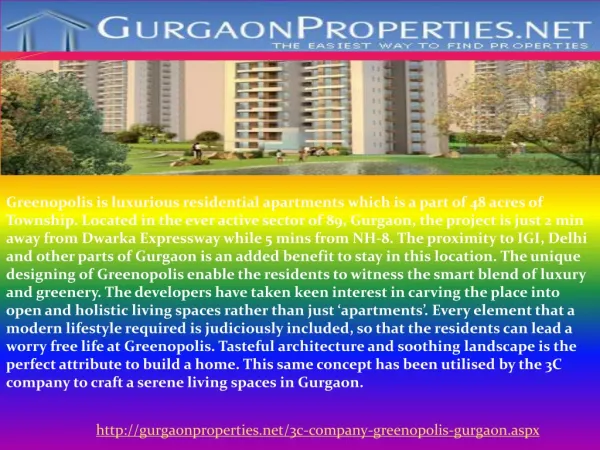 3C Company Greenopolis Gurgaon