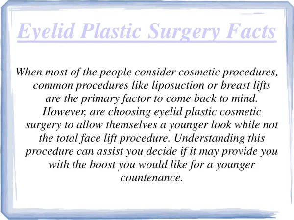 Best eyelid Plastic Surgeon Las Vegas