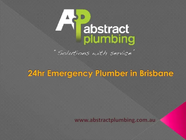 24hr Emergency Plumber in Brisbane