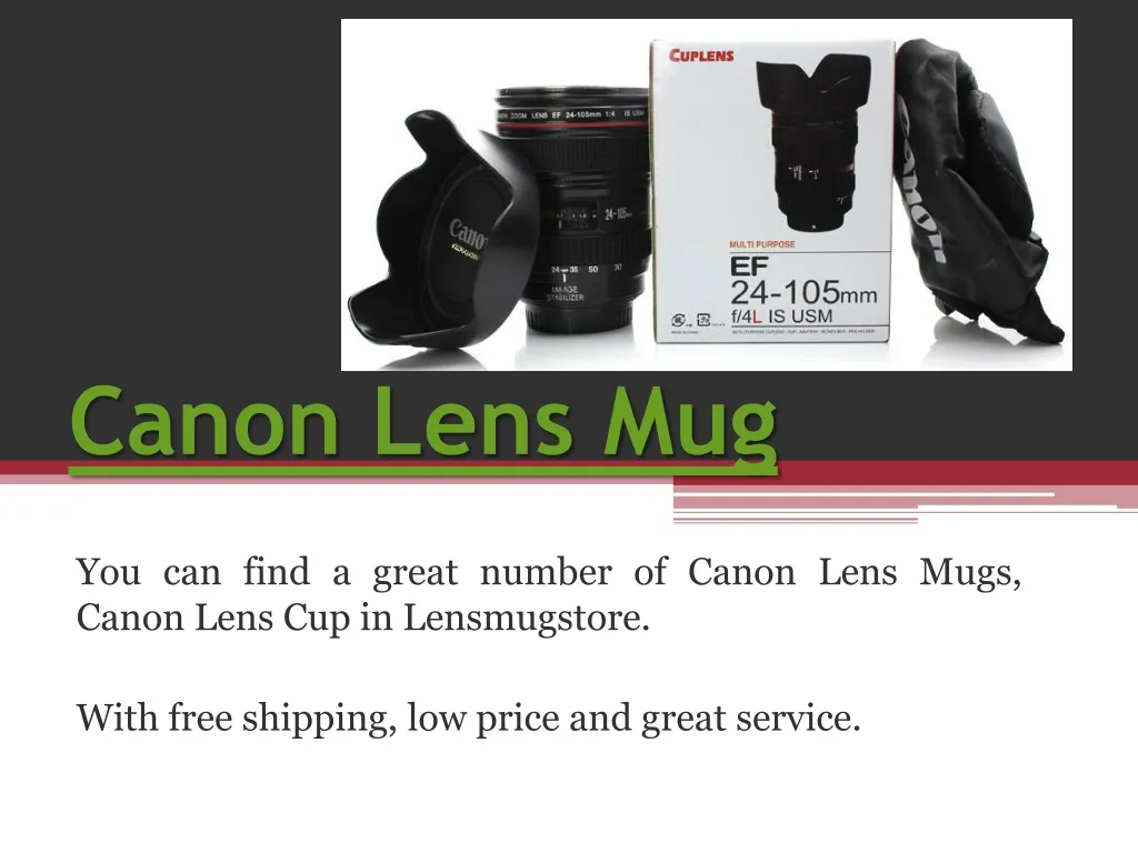 canon lens mug