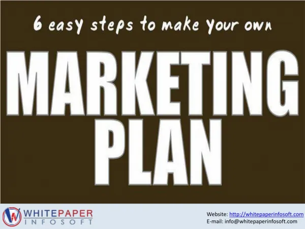 Best and Easy 6 Step to make your success marketing plan