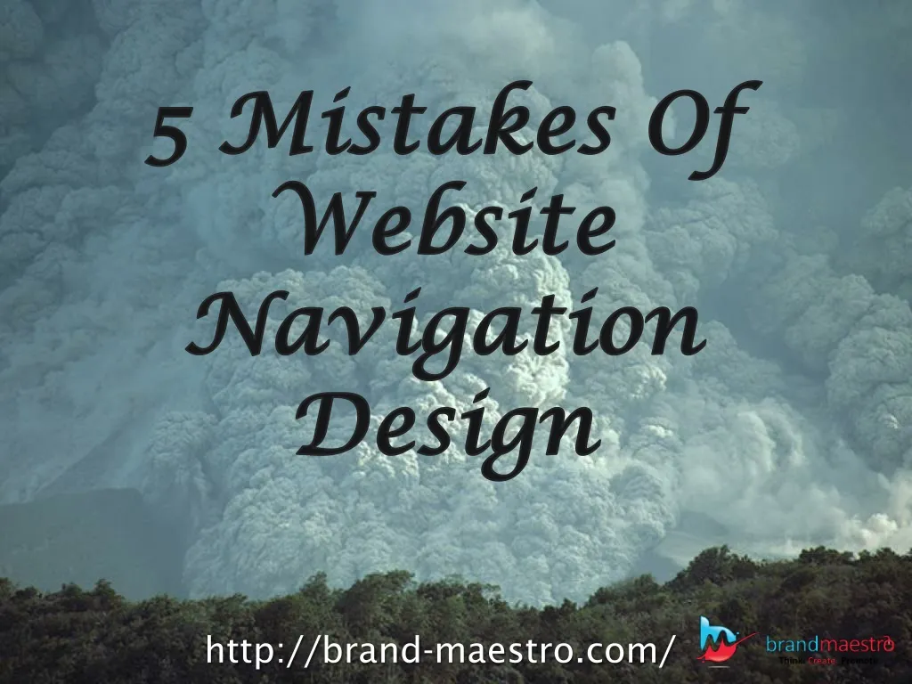 5 mistakes of website navigation design