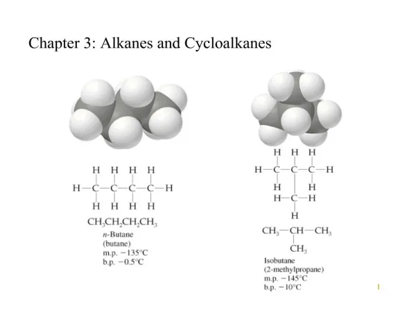 chapter 3: alkanes and cycloalkanes