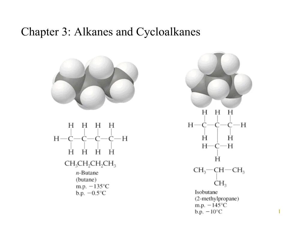 PPT - chapter 3: alkanes and cycloalkanes PowerPoint Presentation, free ...