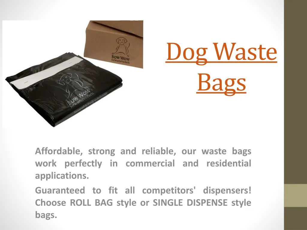 dog waste bags