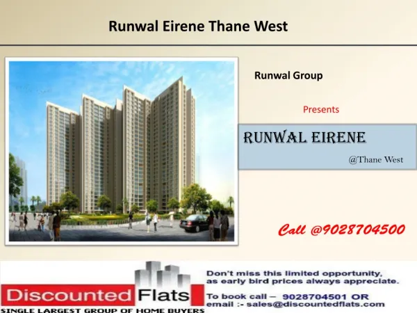 Flats for sale in Runwal Eirene Thane West Mumbai