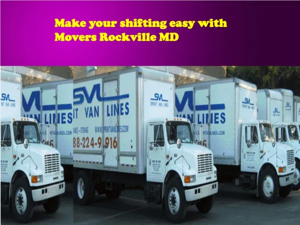 Make your shifting easy with Movers Rockville MD