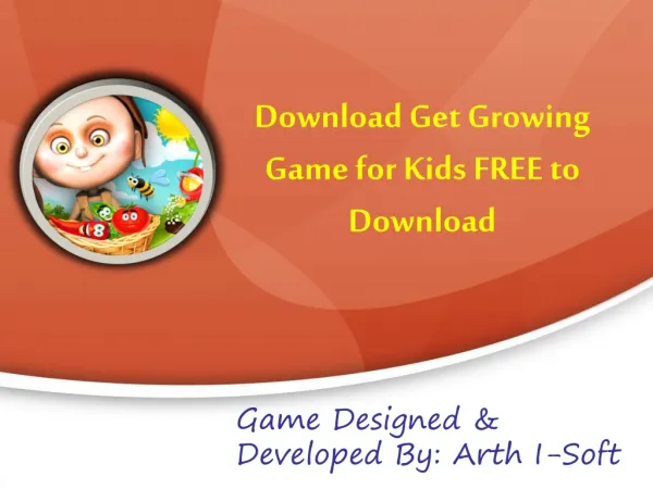 Download Get Growing Game for Kids FREE to Download