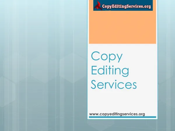 Copy Editing Service