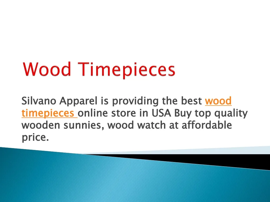 wood timepieces