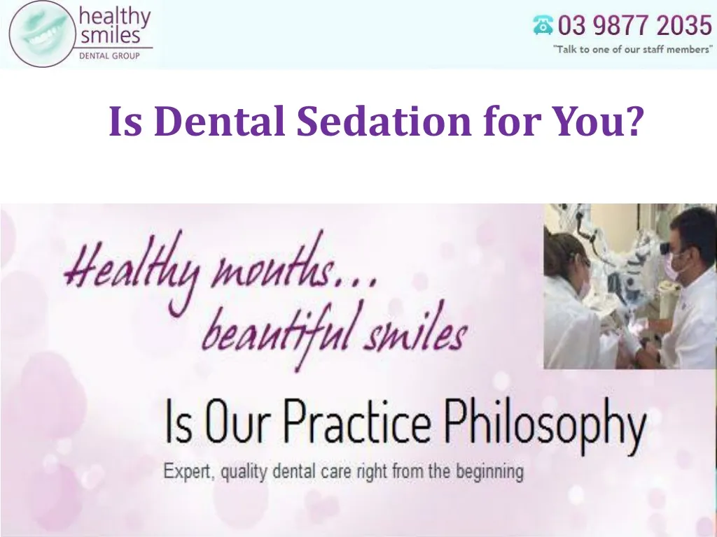 is dental sedation for you