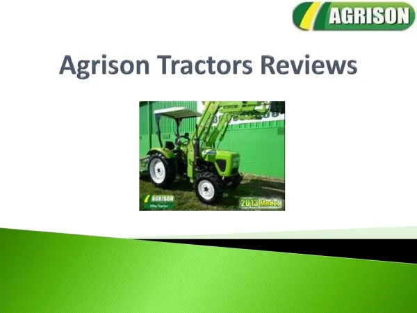 Agrison Tractors Reviews