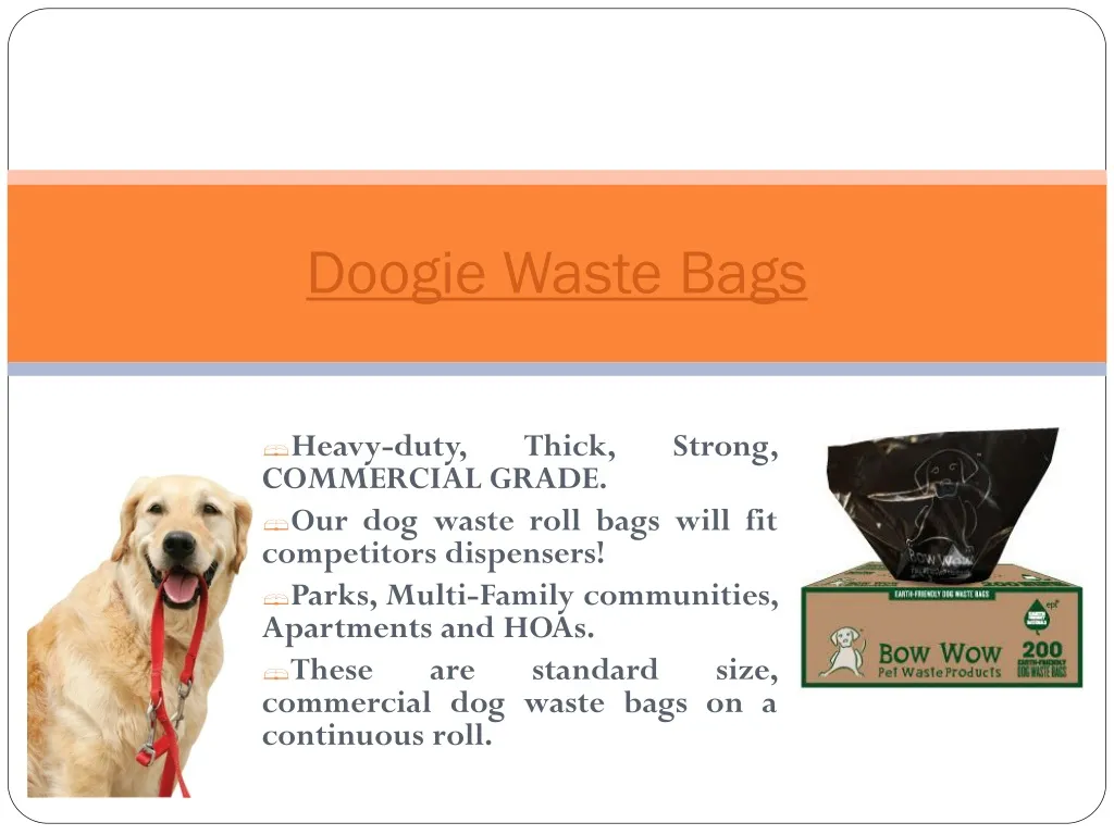 doogie waste bags