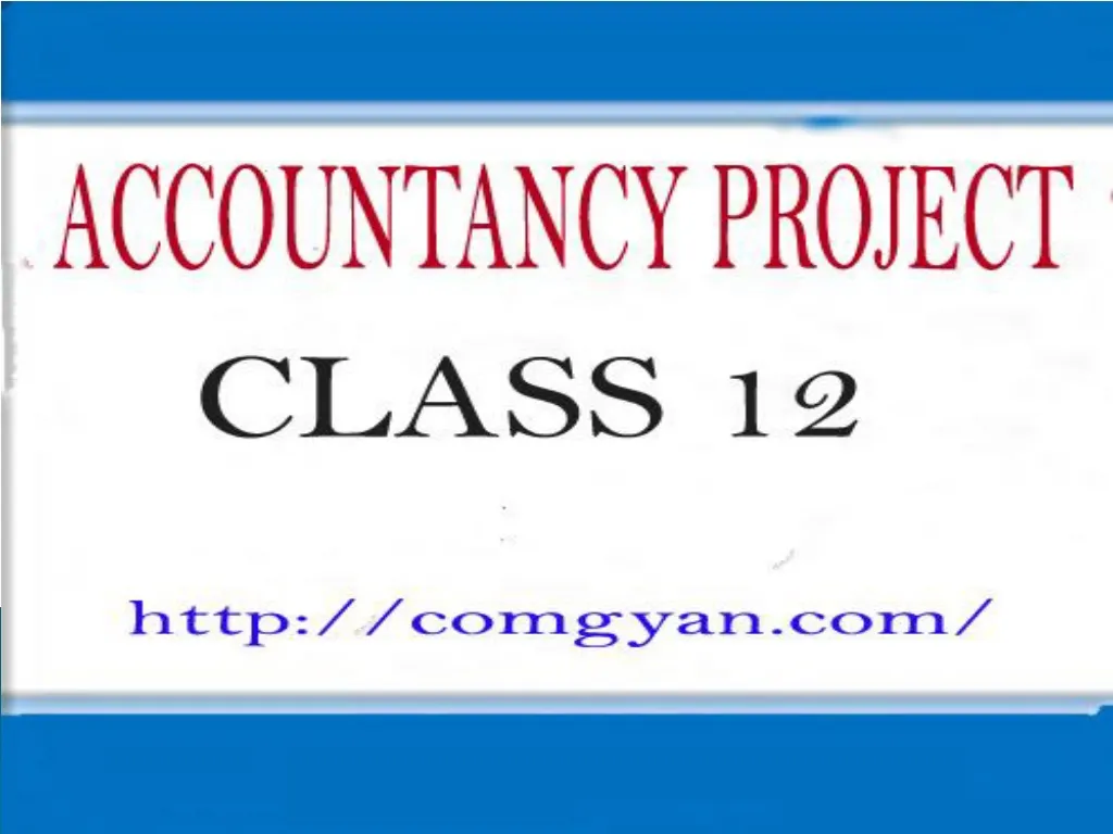 accountancy projects