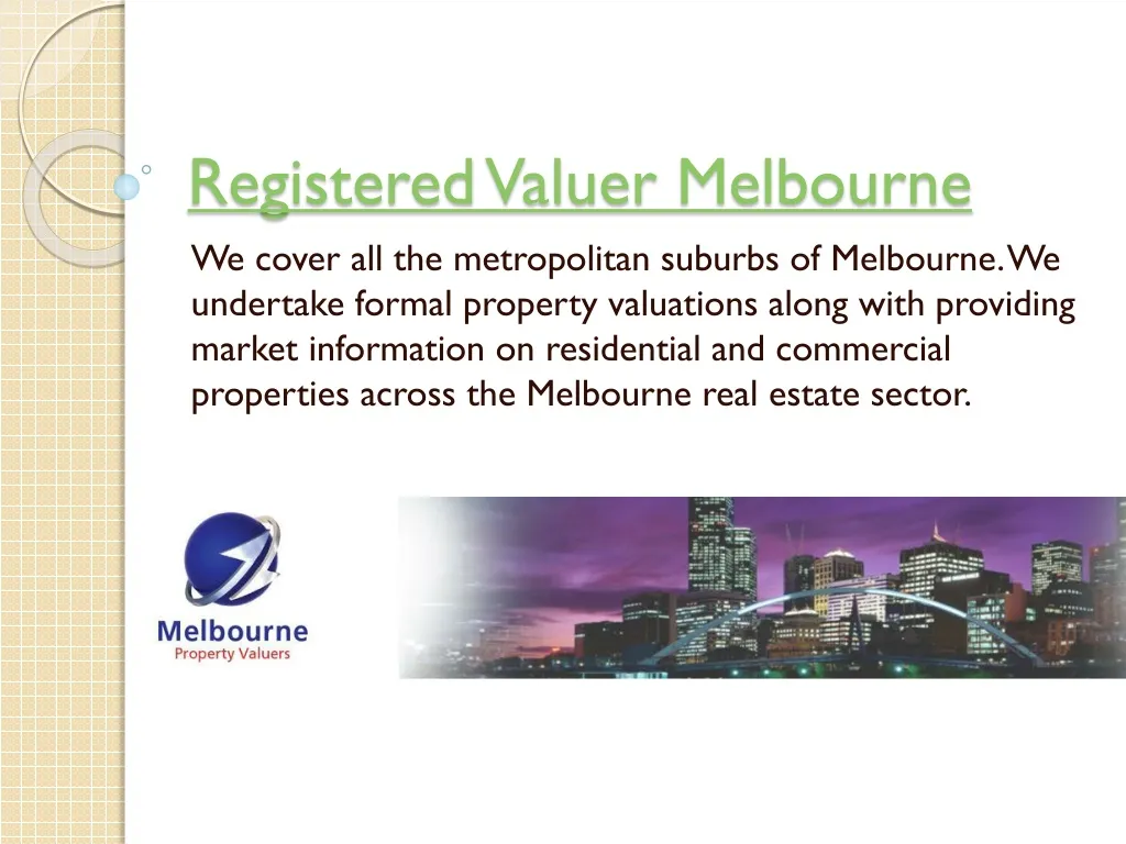 registered valuer melbourne