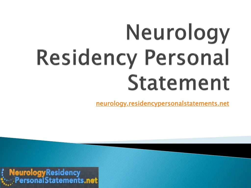 neurology residency personal statement